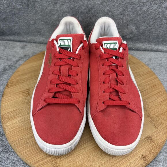Puma Suede Shoes Mens Size 9 Red White Low Top Athletic Sneakers 352634 65 main image 10